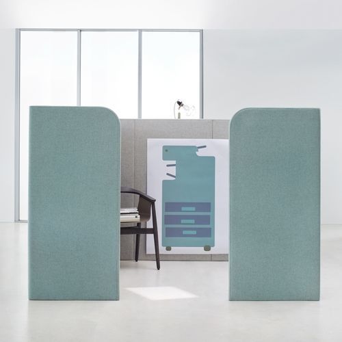 Séparateur de bureau au sol - HUB - Ophelis - auto-portant / en tissu / modulable