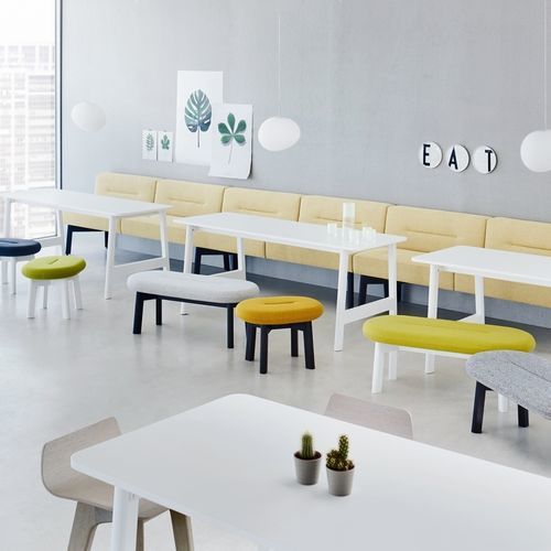 Banc contemporain - DOCKS  - Ophelis - en bois / aluminium / sans accoudoirs