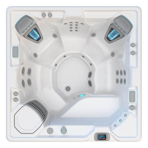 Spa hors-sol - VANGUARD™ - HotSpring® Spas - carré / 6 places / en acrylique