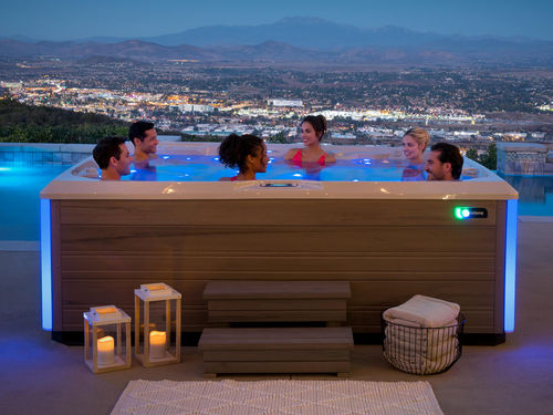 Spa hors-sol - PRISM™ - HotSpring® Spas - rectangulaire / 7 places / en acrylique