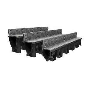 Caniveau à fente - MultiDrain PPD Brickslot ST - ACO Building Drainage - grille en acier galvanisé / pour espace public / pour bâtiment
