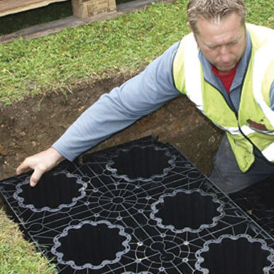 Module de gestion des eaux pluviales pour espace public - Soakaway - ACO Building Drainage - pour maison / de terrasse / pour parking