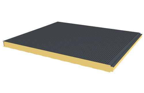 Panneau sandwich pour bardage - JI WALL PIR MICRO - Joris Ide - face métallique / âme en polyisocyanurate PIR