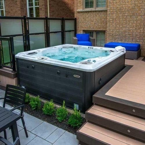 Spa encastrable - H695 - Clairazur - hors-sol / carré / 6 places