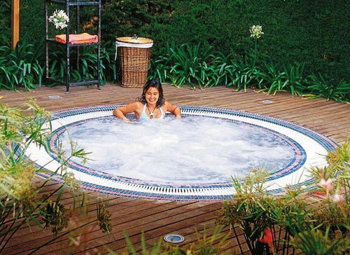 Spa encastrable - Mosaic 250 - Clairazur - circulaire / 7 places / d'extérieur