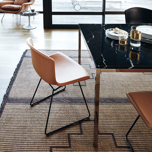 Chaise de salle à manger contemporaine - SIDE  - Knoll international - d'intérieur / en plastique / en bronze