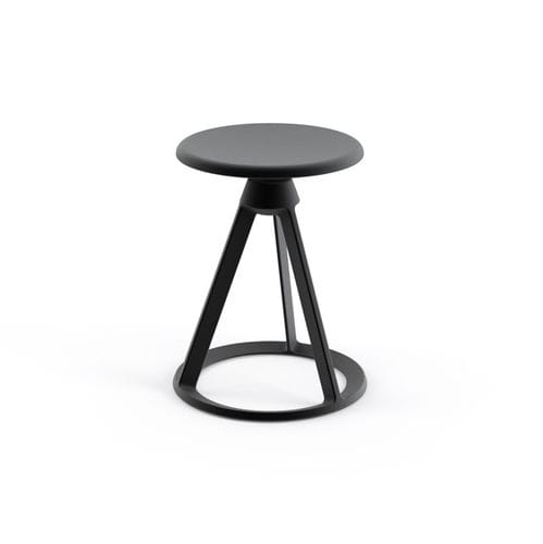 Tabouret contemporain - Piton™ - Knoll international - en fonte d'aluminium / avec piètement en aluminium / avec piètement en acier inoxydable
