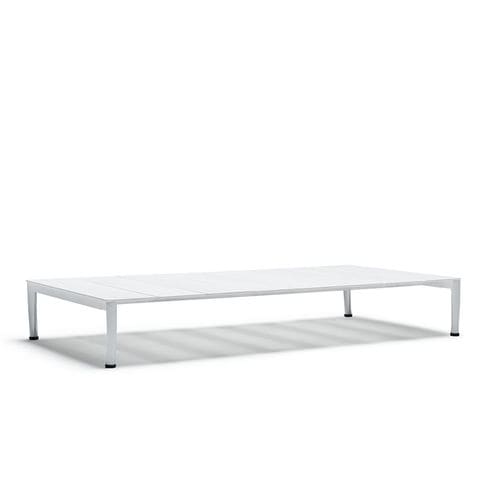 Table basse contemporaine - Lissoni - Knoll international - en polyuréthane / avec piètement en aluminium / rectangulaire