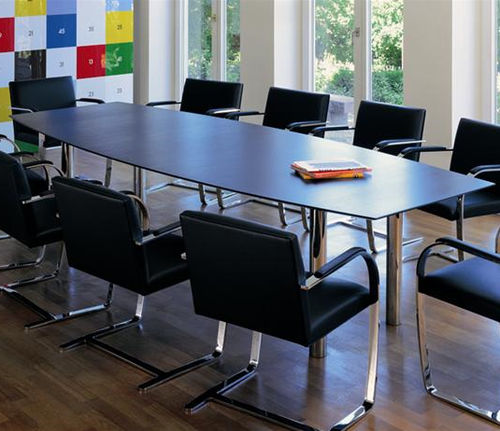 Table de conférence contemporaine - Knoll international - en placage de bois / en chêne / en hêtre