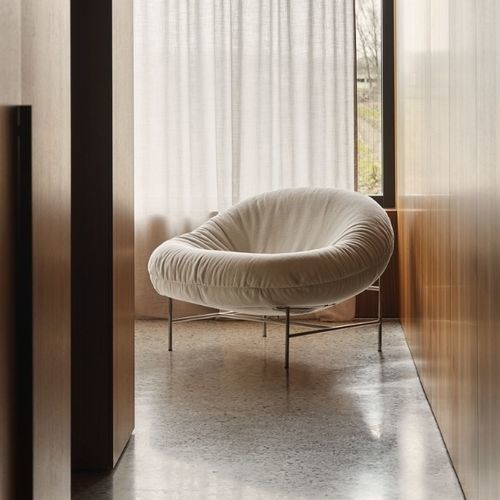 Fauteuil contemporain - PERRON BUN - Knoll international - en métal / flottant / blanc
