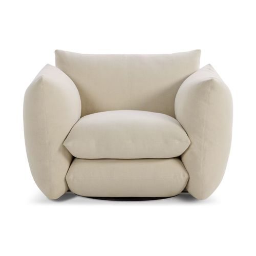 Fauteuil contemporain - PERRON PILLO - Knoll international - blanc / contract / pivotant