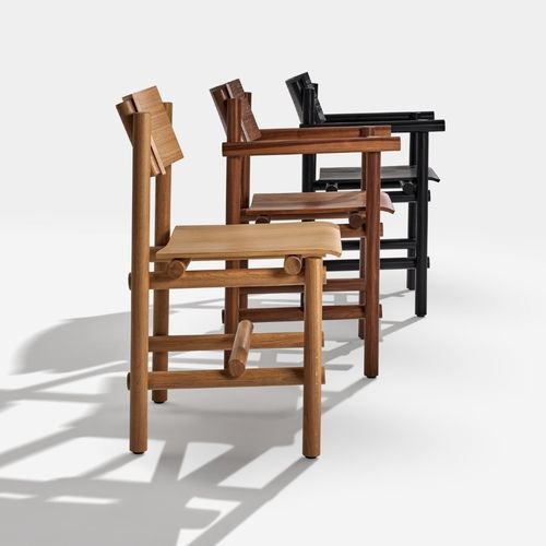 Chaise de salle à manger contemporaine - MUECKE - Knoll international - d'intérieur / en chêne naturel / en bois massif