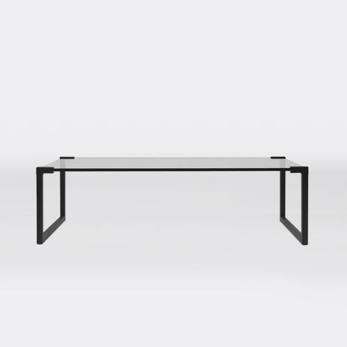 Table basse contemporaine - MIRREN T53 - GHYCZY - en verre / avec piètement en métal / rectangulaire