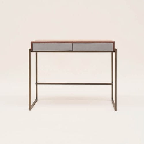 Bureau de style industriel - MILA T73B - GHYCZY - en bois massif / en métal