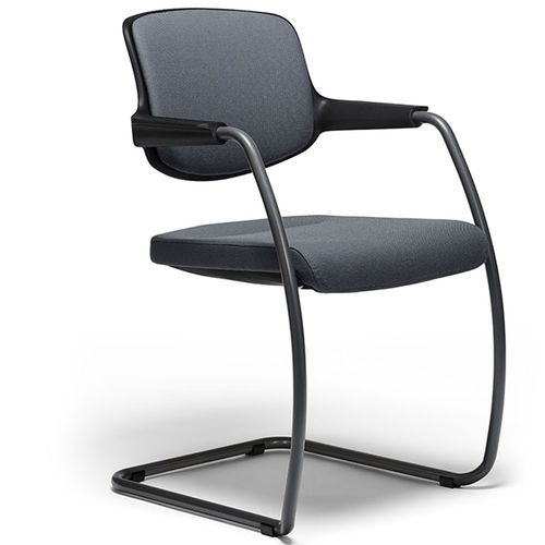 Chaise visiteur contemporaine - 161 - Stoll Giroflex - d'intérieur / en tissu / en cuir
