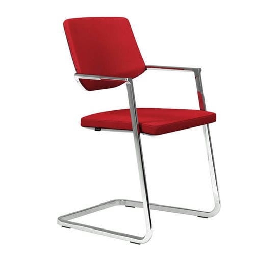 Chaise visiteur contemporaine - 656 - Stoll Giroflex - d'intérieur / en tissu / tapissée