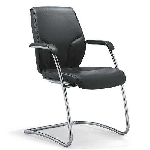 Chaise visiteur contemporaine - 64 - Stoll Giroflex - d'intérieur / en cuir / tapissée
