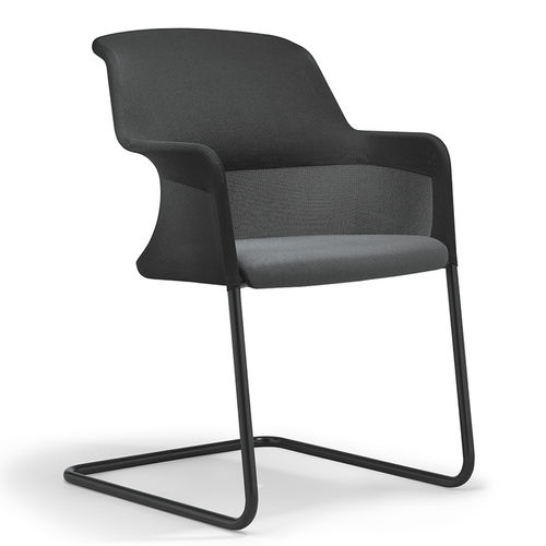 Chaise visiteur contemporaine - 434 - Stoll Giroflex - d'intérieur / en résille / en tissu