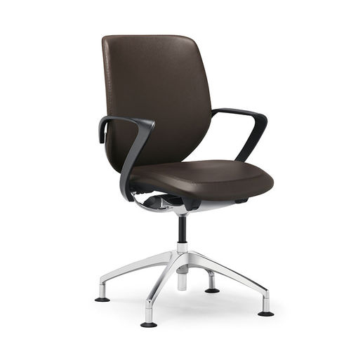 Fauteuil de bureau contemporain - 313 - Stoll Giroflex - en cuir / à hauteur réglable / professionnel