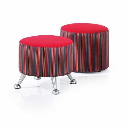 Tabouret contemporain - by Ocee Design - Four Design - en tissu / tapissé / rouge
