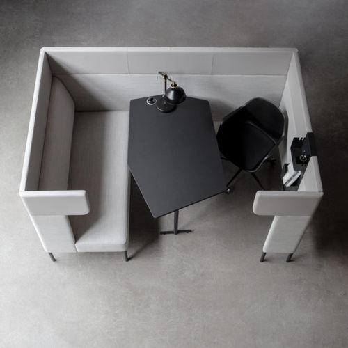 Canapé modulable - FOURUS&reg; WORK BOOTH - Four Design - contemporain / en tissu / avec dossier haut