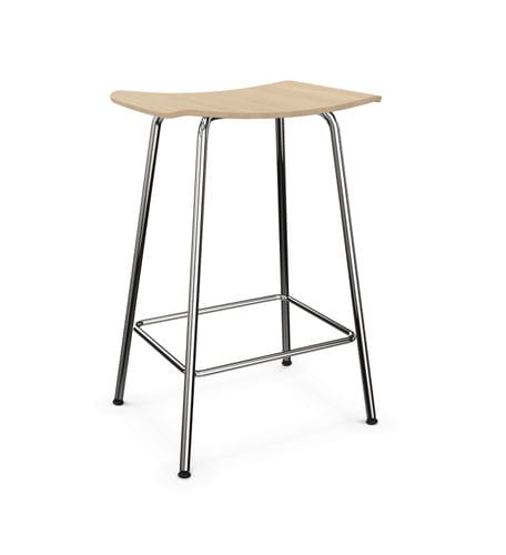 Tabouret de bar contemporain - FOUR&reg; STOOLS - Four Design - en chêne / avec piètement en acier / professionnel