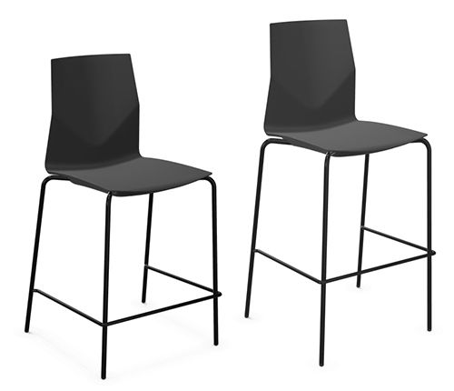Chaise de bar contemporaine - FOURCAST&reg;2 COUNTER/HIGH FOUR ECO - Four Design - d'intérieur / en acier / en polypropylène