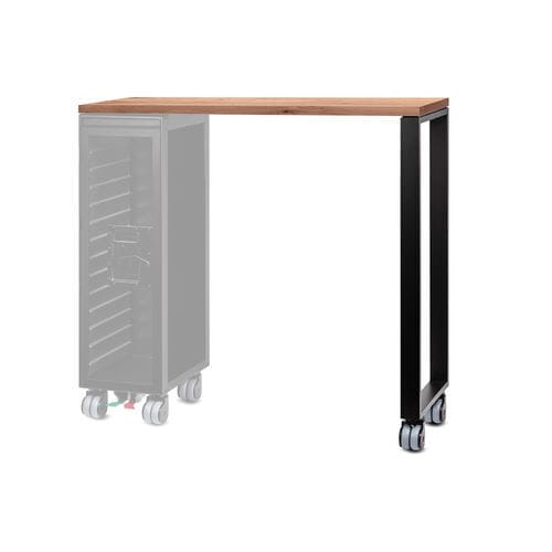 Table mange-debout contemporaine - HIGHTABLE_BY JANUA_ NATURAL - bordbar design GmbH - en chêne / avec piètement en aluminium anodisé / rectangulaire