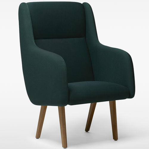 Fauteuil contemporain - ANYWAY  - Massproductions - en tissu / à dossier haut / personnalisable