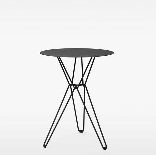 Table mange-debout contemporaine - TIO - Massproductions - en chêne / en acier galvanisé / en fil de métal