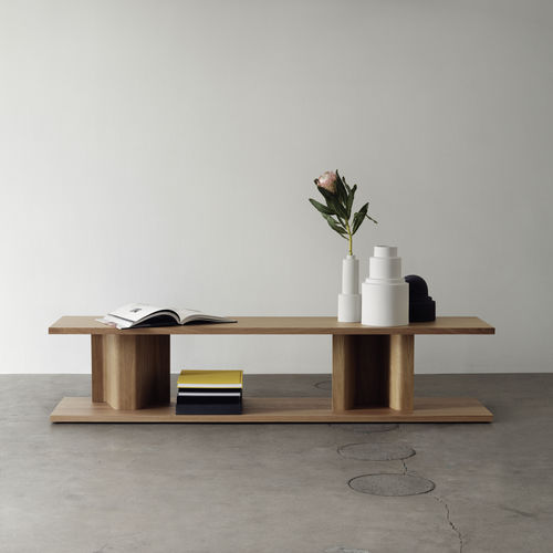 Table basse contemporaine - BIT  - Massproductions - en chêne / rectangulaire / résidentielle