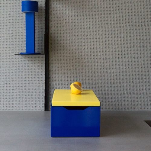 Boîte de rangement en acier à revêtement par poudre - SOLIBOX  - MYKILOS - en polyéthylène / avec couvercle
