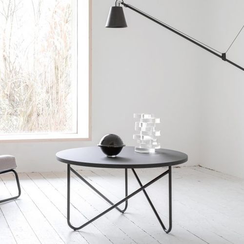 Table basse contemporaine - VVV - MYKILOS - en polyéthylène / en linoléum / avec piètement en acier thermolaqué