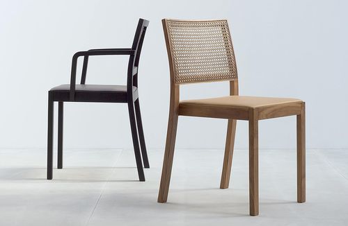 Chaise visiteur contemporaine - ST3N GRITSCH - HUSSL - en bois / professionnelle / avec accoudoirs