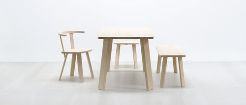 Banc classique - ALPIN - HUSSL - en bois / pour musée