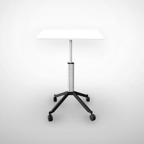 Table contemporaine - W-637200 - Adeco - en plastique / avec piètement en métal / rectangulaire
