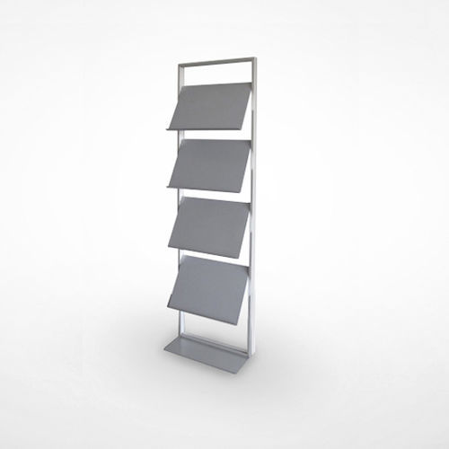 Porte-brochures à poser - W-11* 185 - Adeco - en aluminium anodisé / en acier à revêtement par poudre / professionnel