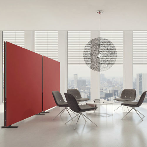 Cloison amovible - AA-21216 - Adeco - en métal / en tissu / professionnelle