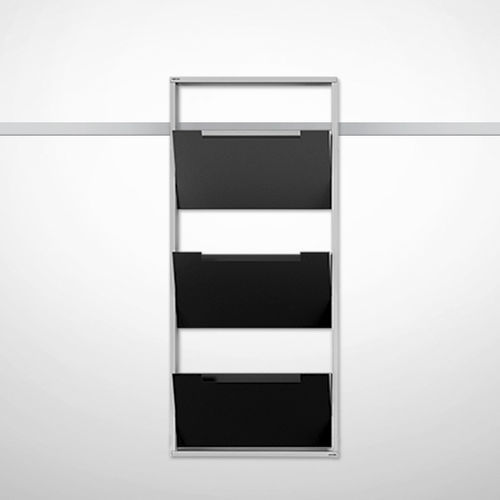 Porte-revues contemporain - S-102 120 - Adeco - professionnel / en aluminium