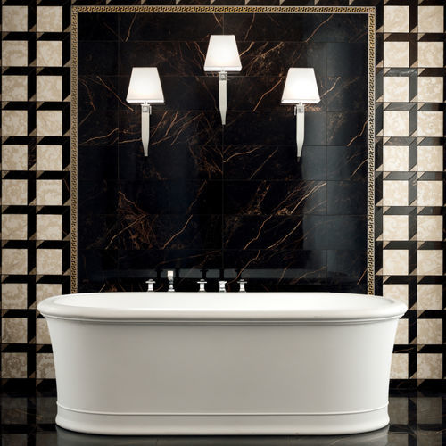 Carrelage en grès cérame - MARBLE - Versace Ceramics - poli / brillant / d'intérieur