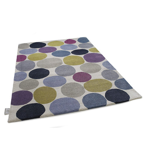 Tapis contemporain - PEBBLES PLATINUM - Asplund - à motif / en laine / en soie