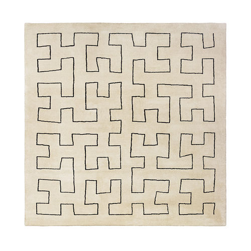 Tapis contemporain - MAZE - Asplund - à motif / en laine / carré