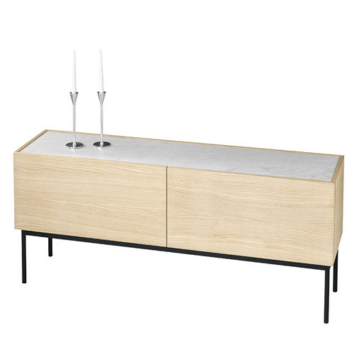 Buffet sur pieds hauts - LUC - Asplund - contemporain / en chêne / en métal peint