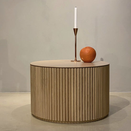 Table basse contemporaine - PALAIS BOURBON - Asplund - en placage de bois / en stratifié / avec piètement en chêne
