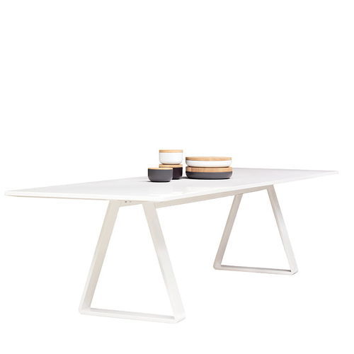 Table contemporaine - BERMUDA - Asplund - en stratifié / avec piètement en métal / rectangulaire