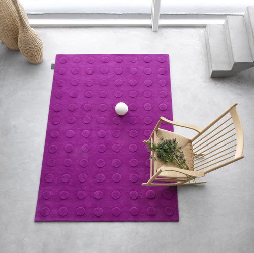 Tapis contemporain - CONVEX - Asplund - uni / en laine / rectangulaire