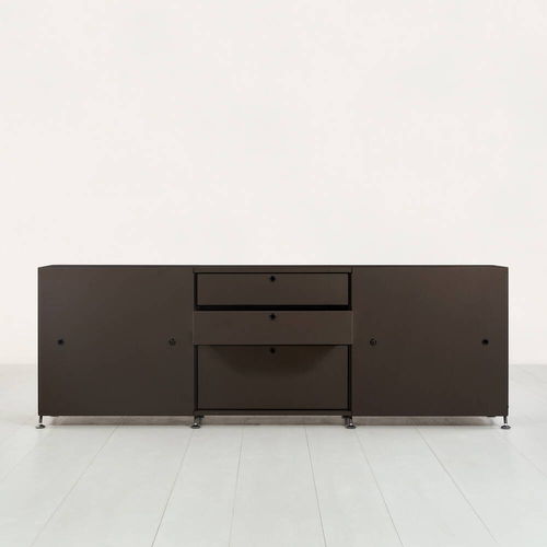Armoire de classement basse - UNISCHRANK  - Atelier Alinea - en MDF / en aluminium anodisé / modulaire