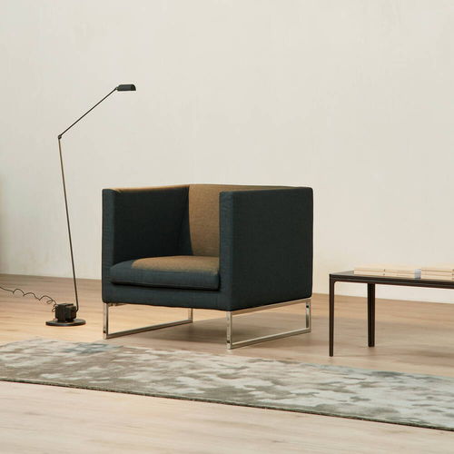 Fauteuil contemporain - BIRD - Atelier Alinea - en cuir / en tissu / en acier