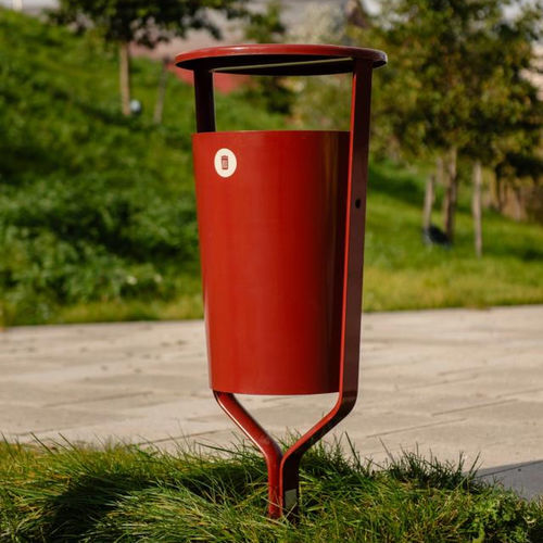 Poubelle en aluminium - FOLK  - Vestre - d'extérieur / pour espace public / pour les zones urbaines