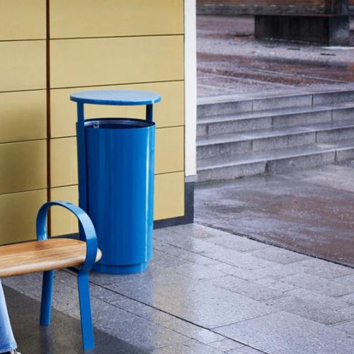 Poubelle en aluminium - FOLK  - Vestre - d'extérieur / pour espace public / pour les zones urbaines